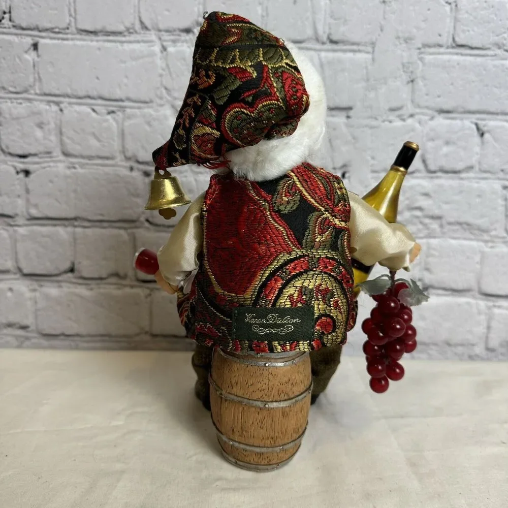 Karen Didion Original Collectible‎ Santa Wine Santa Wine Barrel Grapes EXCELLENT